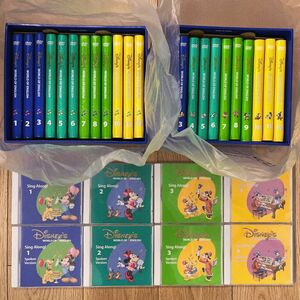 箱付き　美品　新子役　シングアロング　ストレートプレイ　CD DVD ディズニー英語システム ワールドファミリー DWE 