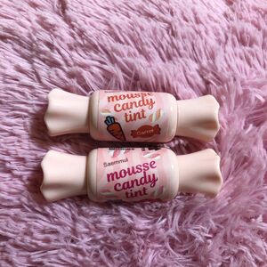 mousse candy tint 2本 キャロット&ラズベリー