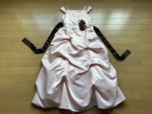 サイズ8 130cmぐらい KIDS Collction オフショルダーフォーマルロングドレス ピンク MADE IN U.S.A.