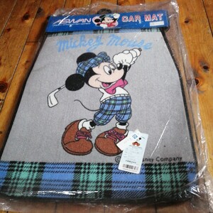  for automobile floor mat Golf Mickey 2 pieces set Showa Retro that time thing 