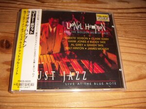 CD：LIONEL HAMPTON AND THE GOLDEN MEN OF JAZZ JUST JAZZ LIVE AT THE BLUE NOTE ライオネル・ハンプトン ライヴ ブルーノート TELARK帯