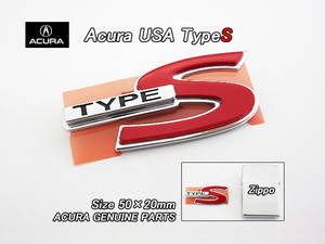 アキュラTypeSマーク【ACURA】米国US純正エンブレム-リアType-Sバッジ(サイズ50×20mm)/USDM北米仕様USA米国タイプSホンダ各車への流用に