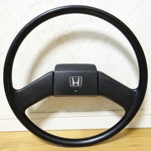 希少 80年代 ビンテージ HONDA ホンダ 純正 アクティ ストリート ステアリング ハンドル 旧車 街道レーサー レトロ 昭和 当時物の画像1