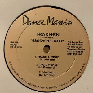 [ Traxmen - Basement Traxx - Dance Mania DM 054 ] Robert Armani , Mark Bernard , Paul Johnson