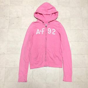 【送料520円】Abercrombie&Fitch アバクロ スウェットジップアップパーカー 女性用 レディース Sサイズ 古着 AB235