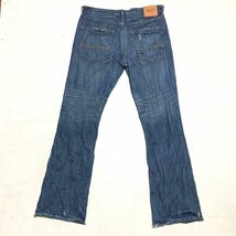 【人気】Abercrombie&Fitch アバクロ ローライズスリムブーツカットジーンズ デニムパンツ 男性用 メンズ 32インチ 古着 AB323_画像2