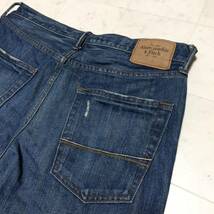 【人気】Abercrombie&Fitch アバクロ ローライズスリムブーツカットジーンズ デニムパンツ 男性用 メンズ 32インチ 古着 AB323_画像4