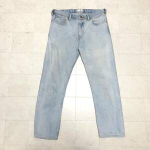 【人気】Acne Studios アクネ テーパードジーンズ デニムパンツ 男女兼用 サイズ34 古着 AB327