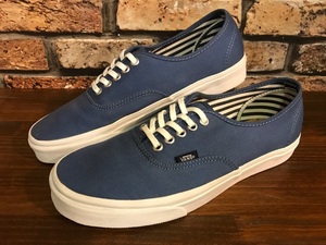 D875 メンズスニーカー VANS AUTHENTIC Deck Club バンズ オーセンティック デッキクラブ 人気 スケート ローカット ネイビー 紺/ 27.5cm