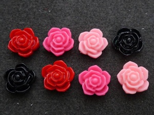  plastic parts handicrafts * accessory parts rose rose parts 8 piece set deco parts 