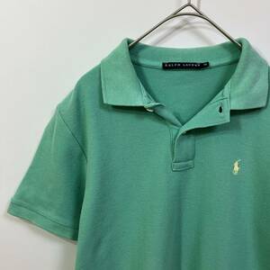 RALPH LAUREN Ralph Lauren one Point po knee Logo embroidery short sleeves deer. . polo-shirt old clothes 