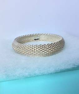  beautiful goods TIFFANY&Co. Tiffany Vintage silver mesh sama set silver 925 bracele bangle 