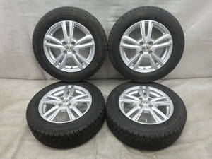 weds 15インチアルミホイール4本 6J +43 4H 100 スタッドレス タイヤ 185/65 R15