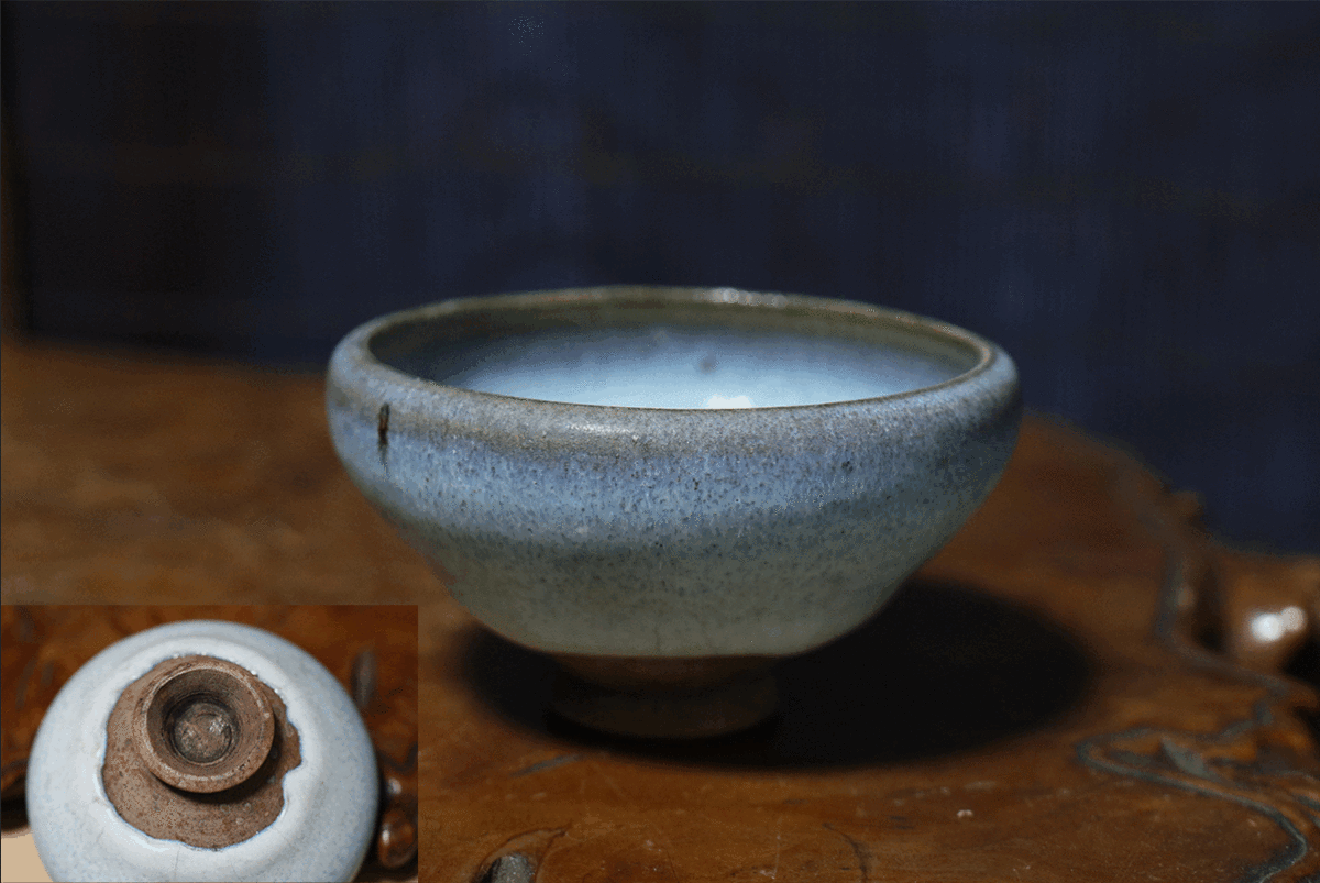 専用です 中国 古茶碗 宋時代 鈞窯紫斑大椀 鉢 オンライン koyomist