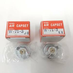 878【未使用品 2個セット】iwata AIR CAPSET W-71-3　空気キャップセット エアーガン用 部品