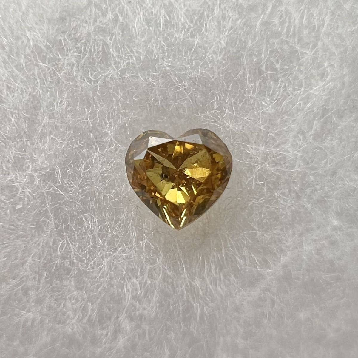 ブラウン イエロー ダイヤモンド ルース 0.254ct ペアシェイプ