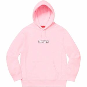 国内正規 新品 Supreme シュプリーム 19aw Bandana Box Logo Hooded Sweatshirt パーカー バンダナ BOXロゴ Pink ピンク L