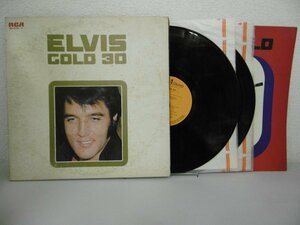 LP レコード 2枚組 Elvis Presley エルヴィスプレスリー ELVIS GOLD 30 ブックレット付 【E+】 H2668K