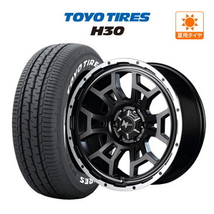 200系 ハイエース ホイール 4本セット MID ナイトロパワー H6 スラッグ TOYO H30 215/60R17 キャラバン