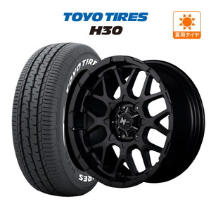 200系 ハイエース ホイール 4本セット MID ナイトロパワー M28 バレット TOYO H30 215/65R16 キャラバン