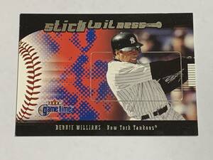 BERNIE WILLIAMS 2001 FLEER GAME STICK TO IT NESS INSERT YANKEES 即決