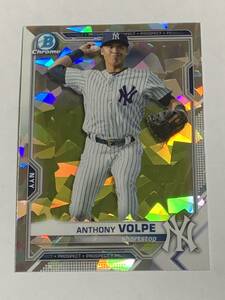 ANTHONY VOLPE 2021 BOWMAN CHROME ATOMIC REFRACTOR YANKEES