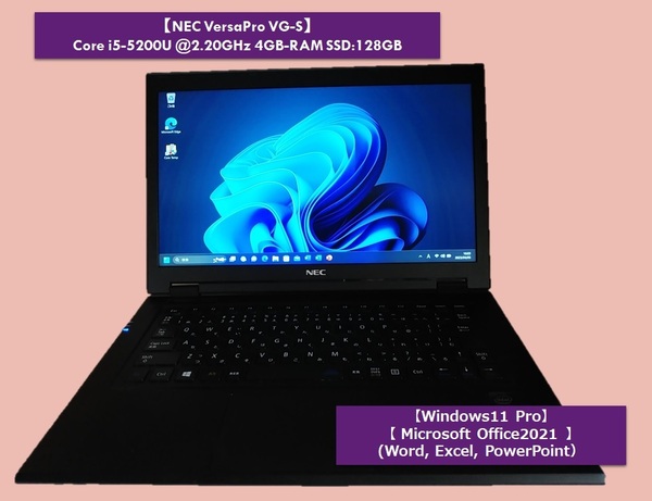 NEC ノートパソコン Office2021 WQHD i5 2 2GHz SSD128GB 4GB ジャンク品｜Yahoo!フリマ（旧