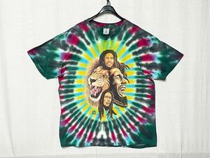 【'90 Bob Marley】ボブ マーリー タイダイ Ｔシャツ 1997年 USA DELTA ビッグ サイズXL ヴィンテージ ロックＴ