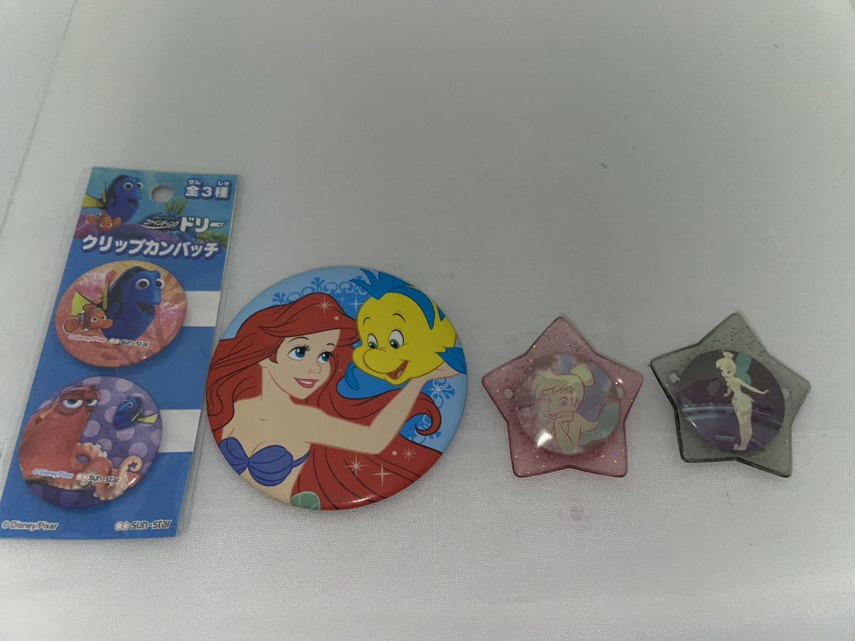 正規店ディズニーピンバッジ 4種まとめ売り キャラクターグッズ