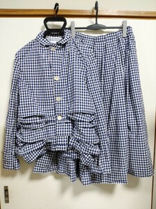  Comme des Garcons Comme des Garcons silver chewing gum check setup 