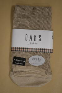 新品　未使用　タグ付き　 男性　DAKS　LONDON 　 ダックス　ロンドン　オーガニックコットン混ソックス　日本製　 送料無料