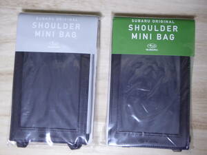 [m10638y z] Subaru shoulder Mini bag 2 piece set ( gray | green ) SUBARU