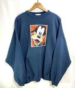 ■ 90s 90年代 ビンテージ USA製 Disney Store ディズニー ストア グーフィー イラスト スウェット トレーナー XXLARGE アメカジ ■