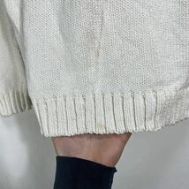 ■ ビンテージ BANANA REPUBLIC バナリパ 無地 コットン ニット セーター サイズS ホワイト アメカジ ■_画像4