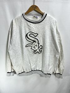 ■ ビンテージ Swingster ” SOX ” 刺繍ロゴ スウェット トレーナー サイズL アメカジ ストリート MLB ホワイトソックス 野球 ■