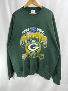 ■ 90s ビンテージ USA製 NFL PACKERS パッカーズ SUPER BOWL XXXI ロゴ スウェット トレーナー サイズXXL アメフト スポーツ CHAMPS ■