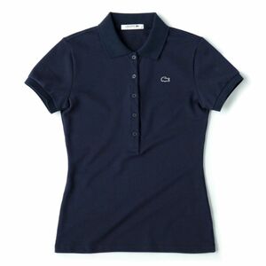 LACOSTE ラコステ ポロシャツ ネイビー 紺 ストレッチ ピケ ポロシャツ マリーン 紺色 36 36号 サイズ36 S M