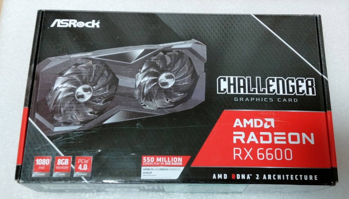 ASRock Radeon RX 6600 Challenger D 8GB [PCIExp 8GB] オークション