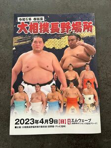 春巡業　長野場所　パンフレット