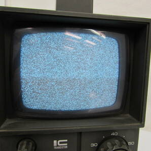 白黒テレビ ナショナル Ｎational RENGER-505 TR-505A トランジスターテレビ 1974年製 通電OK 昭和レトロ アンティーク の画像2