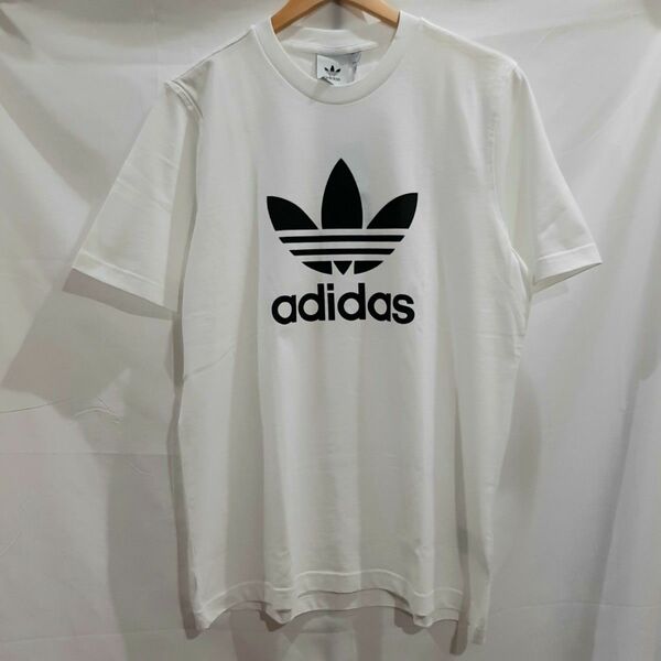 【新品未使用】adidas　アディダスオリジナルス　トレフォイルTシャツ　L　ホワイト　ロゴTシャツ