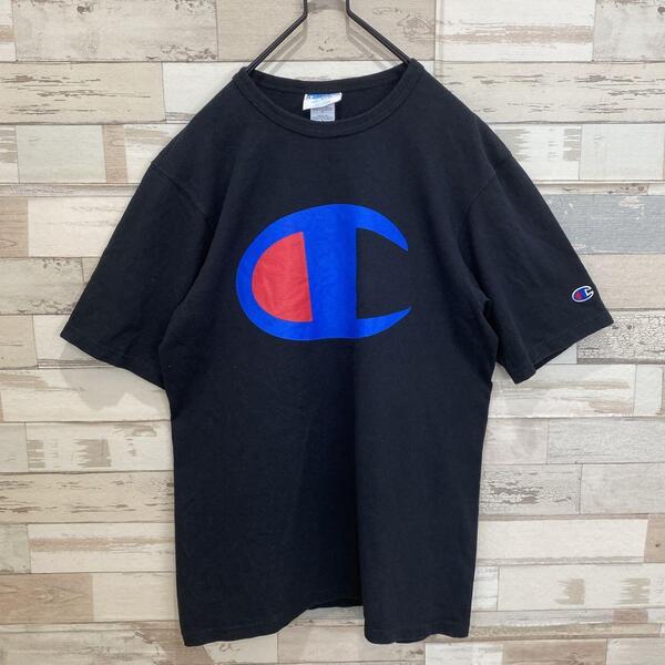 Champion チャンピオン Tシャツ 古着 M ビッグロゴ 厚手 ヘビーウエイト メンズ レディース