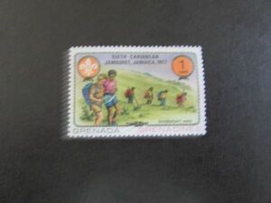 子供切手　グレナダ・グレナディーン諸島　第6回カリビアンジャンボリージャマイカ　　1種完　1977