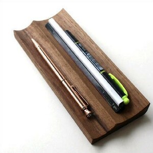  pen tray wooden natural tree walnut pen put natural wood. pen tray 