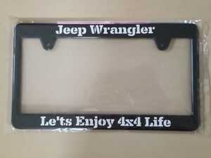 Jeep Wrangler ナンバーフレーム ジープ ラングラー ４ｘ４ リフトアップ TJ JK YJ チェロキー ハードトップ ソフトトップ 幌 レカロ