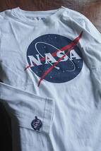 NASA(ナサ)★　長袖Tシャツ新S WH★大特価_画像2