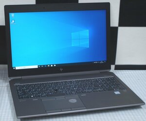 NoT039★CAD/CG/動画編集に ワークステーション hp ZBOOK 15 G5 Core i7 8750H 2.2GHz/16GBRAM/SSD500GB新品/QuadroP1000/Win10Pro64bit