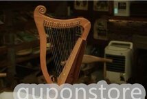 人気推薦★19弦楽器 ハープ 木製 竪琴_画像3
