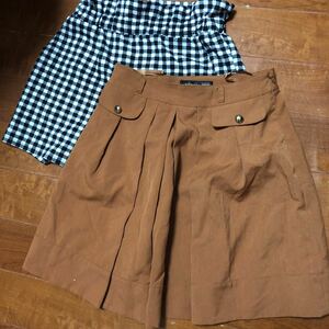  Cecil McBee CECIL McBEE Brown юбка боковой застежка-молния, No-brand. юбка-брюки 2 надеты комплект 