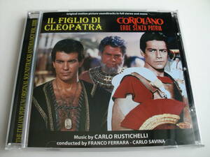 カルロ・ルスティケリ Carlo Rustichelli「IL FIGLIO CLEOPATRA/CORIOLANO EROE SENZA PATRIA」OST ３５曲　輸入盤 